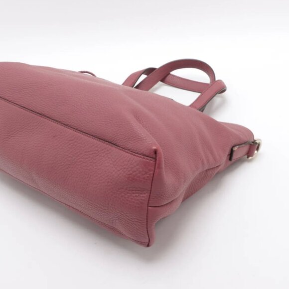 Gucci Bamboo Tassel Leather Two-Way Handbag Pink - Picture 3 of 16